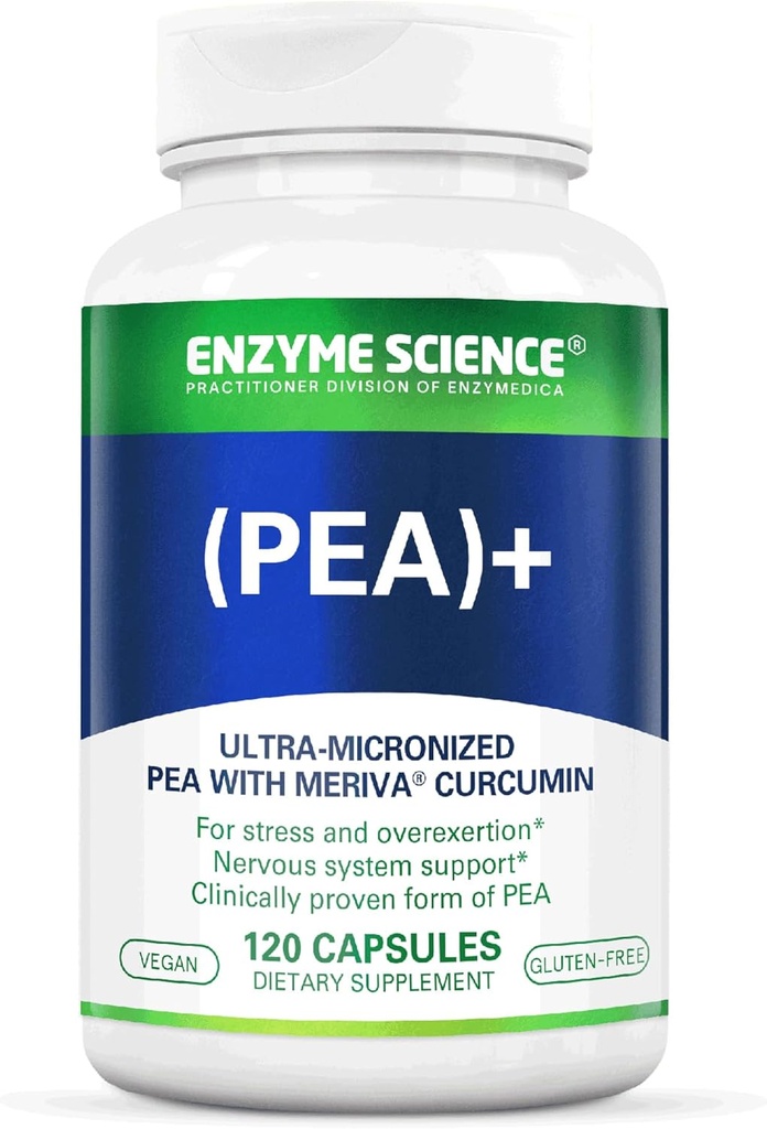Enzyme Science Pea + Turmeric Curcumin Suplemento de Apoyo Fisiológico ayuda a apoyar Nervous, Immune, & Muscular Systems - 120 cápsulas