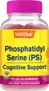 WellSí Phosphatidylserine Gummies (150mg) Phosphatidylserine Suplemento Silencio Cognitive Support ← Raspberry Flavor TEN Gluten Free, Non GMO Silencio 60 Conde