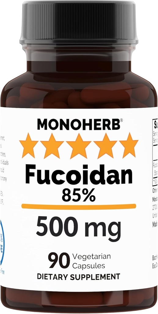 MONOHERB Fucoidan 85% 500 mg - 90 cápsulas