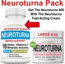 Neuroturna Nerve Soporte 600 mg ALA Plus Neuroturna Nerve Cream 4oz