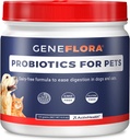 Enzimas digestivas y probióticos para perros, gatos, conejos y más para aumentar la inmunidad, aliviar las alergias, reducir la respiración del perrito, reducir la diarrea y el gas, y promover los movimientos regulares del intestino