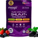 18,000mg Puro Himalayan Shilajit (90 Gummies) Ashwagandha, 75% Fulvic Acid &amp; 85+ Trace Minerals I Hombres, Mujeres I Panax Ginseng, Rhodiola, Turmeric, Gingko Biloba, Cordyceps, Stinginginging Nettle.