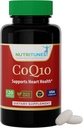 Softgels CoQ10 100 mg – Suplemento Antioxidante de alta absorción para la salud del corazón, la producción de energía y el apoyo celular – no GMO, libre de gluten – 120 Softgels, 4 meses de suministro