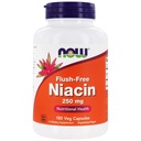 AHORA Suplementos de alimentos, Niacina (Vitamin B-3) 250 mg, Influenza, Salud Nutricional, 180 cápsulas de verduras