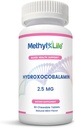 Methyl-Life® Hydroxy B12 Sublingual Tablets – Gentle, Vitamin B12 Supplement for Daily Energy & Cellular Support – Vegan, Non-GMO, Gluten & Top 14 Allergen Free | 90 Chewable Tablets