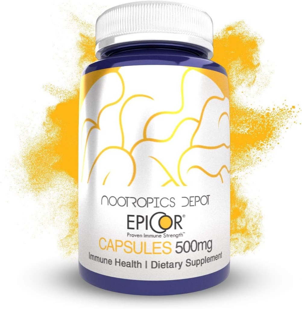 Nootropics Depot EpiCor Capsules Silencio 500mg Silencio 60 Conde
