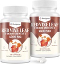 Red Vine Leaf &amp; Horse Chestnut Extract Capsule Supplements (Vitis Vinifera) 1500mg -Extracto de Premium para Veins saludables, Circulación, Corazón, Piel (2 Pack)