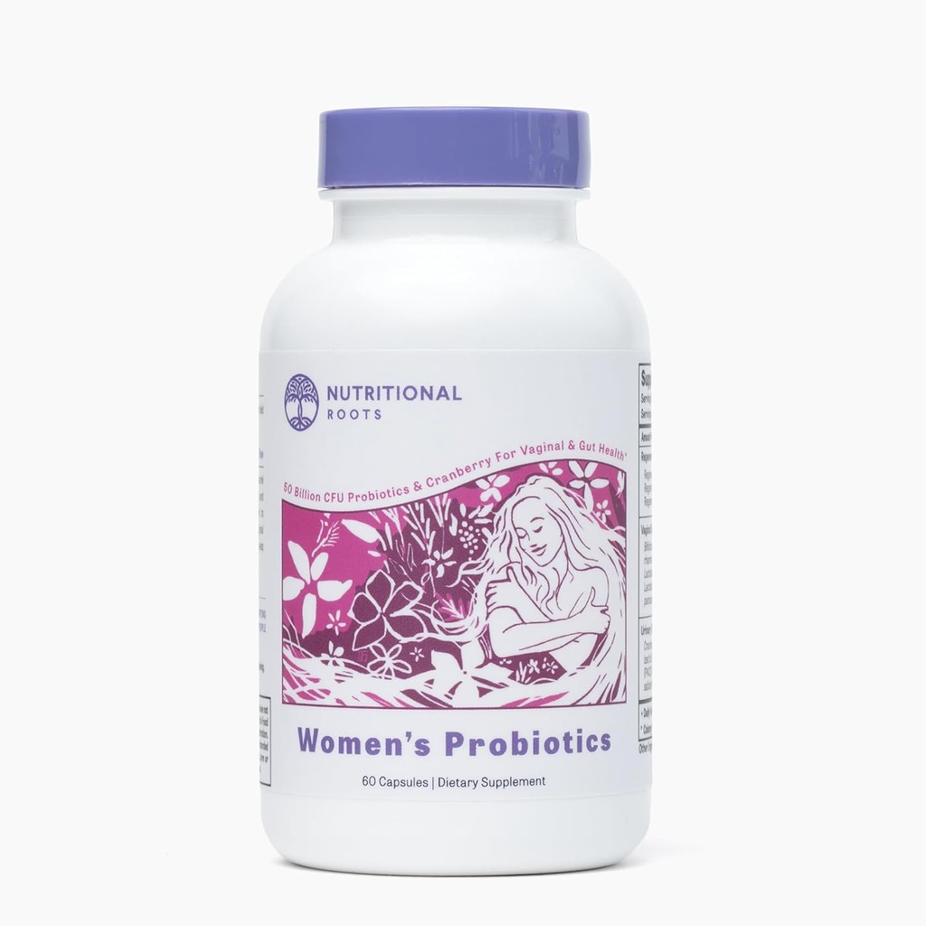Botas nutricionales Probióticos de mujeres para la salud vaginal y la salud de las cabras, Prebióticos orgánicos, Probióticos, Extracto de Arándano, Prueba de Terceros, Elección del Doctor, 60 Servimientos