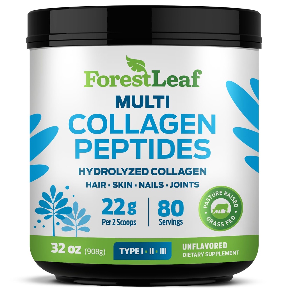 Collagen Peptides Powder Desflavored - Hidrolyzed Collagen Protein Powder Tipo 1, 2 & 3 - Grass Fed Keto Collagen Powder for Women &amp; Hombre - Pelo Vital, Piel, uñas, uniones, recuperación, 11g Por Serving