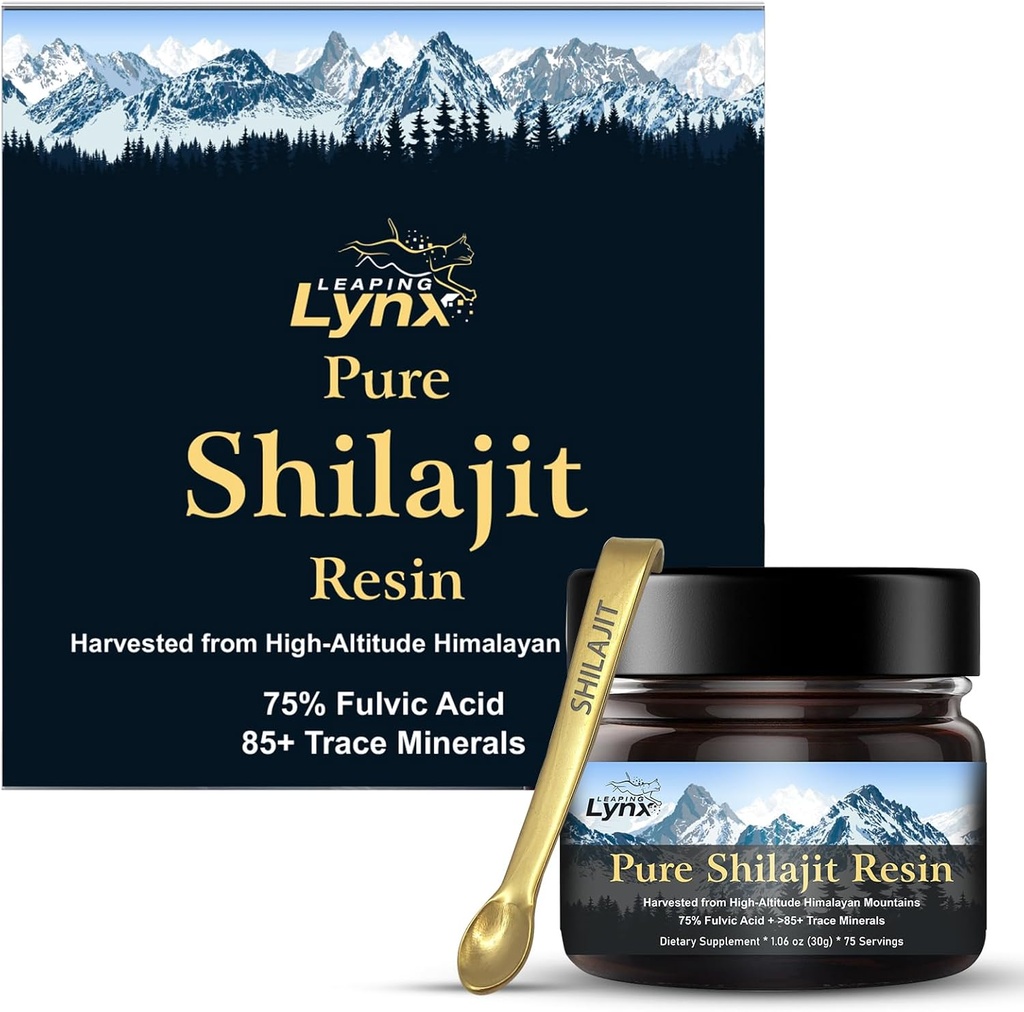 Himalayan Shilajit Resin [1,000 mg] Pure Shilajit Organic Natural ||Gold Grade|| Alpine Harvested, Sun-Dried, & Lab Purified for Men & Women, Max Potency >75% Fulvic Acid & 85+ Trace Minerals