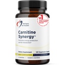Diseños para Sinergía de Carnitina de Salud - 400mg L-Carnitina (desde el Tartrato de Carnitina) + 100mg Acetyl L-Carnitine Pills - Non-GMO + Suplemento Vegetariano (120 cápsulas)