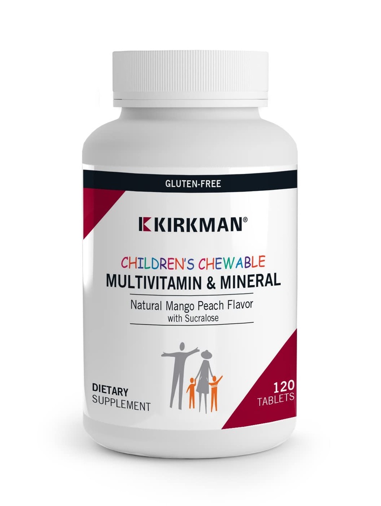 Wafers multivitamínicos Chewable para niños Kirkman -120 Tabletas