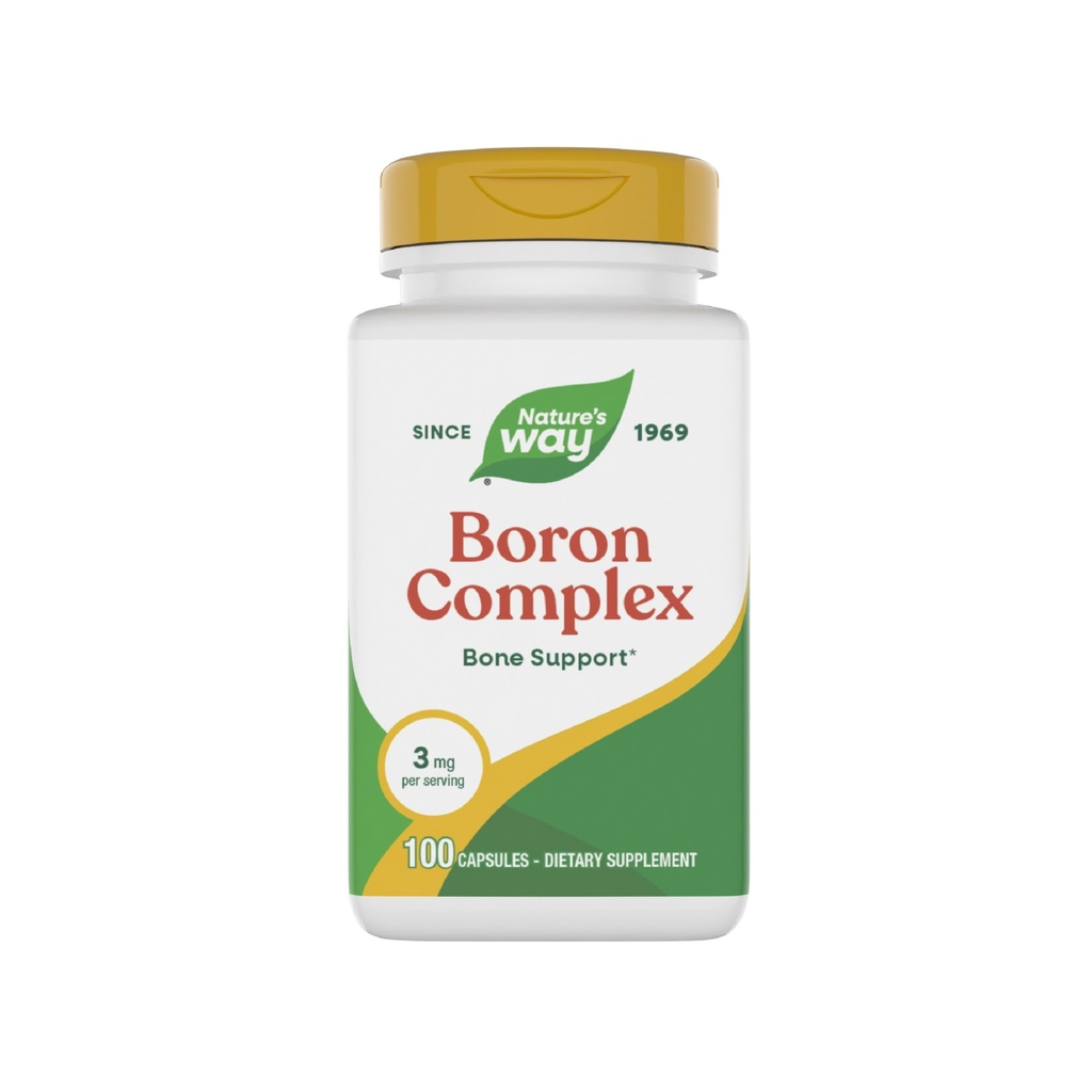 Complejo de Borón de la Naturaleza, soporta la salud de los huesos*, 100 cápsulas