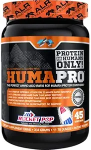 Humapro por ALR Industries Premium Protien Powder, Rocket Pop, 334 Grams, HumaPro Protein Powder para 510% Masa de Lean Mayor - Delicious Fruit Flavored Suplemento Bebida Mix, Perfect Amino Acid Ratio, 30