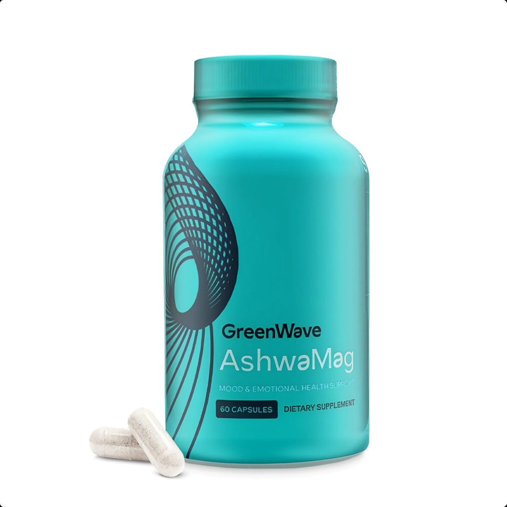 5 Ingredientes estudiados clínicamente: Ashwagandha orgánica y patentada, 2 formas de Magnesio, L-Theanina patentada, y Vitamina Metilada B6