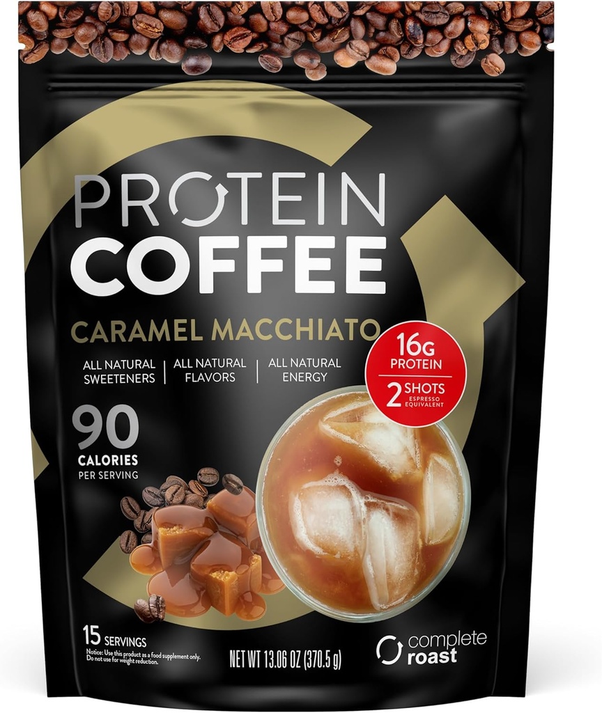 Proteína completa de café Caramel Macchiato