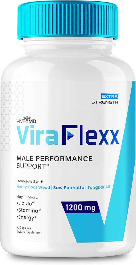 ViraFlexx para Hombres, ViraFlexx Male Enchantment - Maximum Performance, All Natural Dietary Supplement Extra Strength Pills, ViraFlexx Pro apoya la salud general, Vira Flexx Reseñas (60 cápsulas)