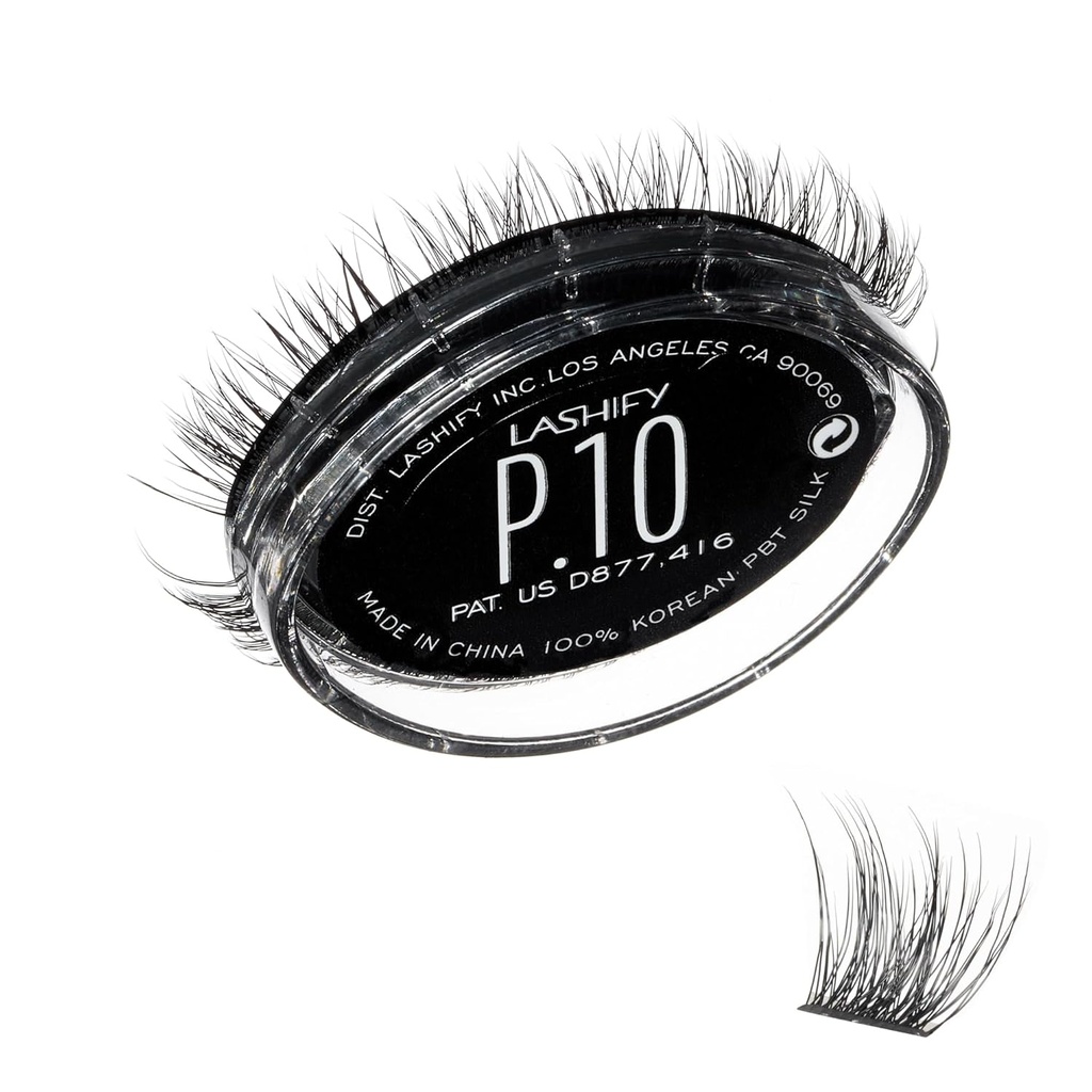 Lashify Plushy 10mm Gossamer Lashes in Black, Easy DIY False Lashes for a Voluminous Yet Still Natural Look
