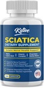 Sciatic Nerve Relief: Advanced Support Supplement for Sciatica – Potent Alpha Lipoic Acid & Turmeric & Herbal Relief Ingredients – Made in USA, 120 Capsules (120 Count (Pack of 1), Banana)