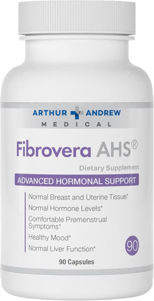 Arthur Andrew Medical, Fibrovera, Enzyme femenino y Blend botánico para el equilibrio hormonal, 90 cápsulas