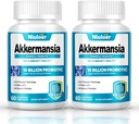 Akkermansia Probiótico, GLP-1 Probióticos para Hombres Mujer - 10 Billones AFUs + Prebióticos Orgánicos, Digestivos, Gut, Inmune " Salud general, Enhances Gut Función de Linado Digestivo (60 Capsules, 2-Pack)