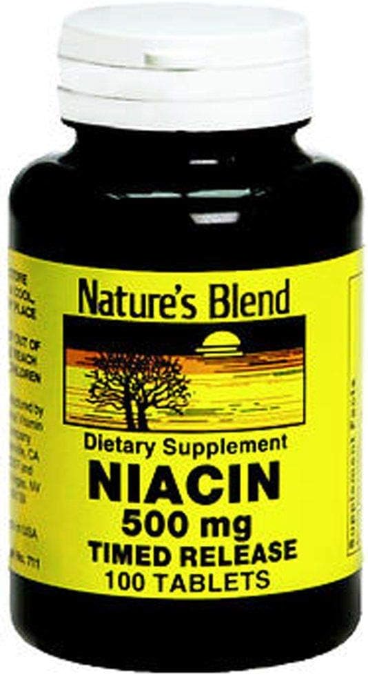 Niacina de la naturaleza 500 mg, 100 conteo