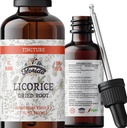 Licorice Tincture, Organic Licorice Extract (Glycyrrhiza Glabra) Dried Root, Herbal Supplement, Non-GMO in Cold-Pressed Organic Vegetable Glycerin 2 oz, 670 mg