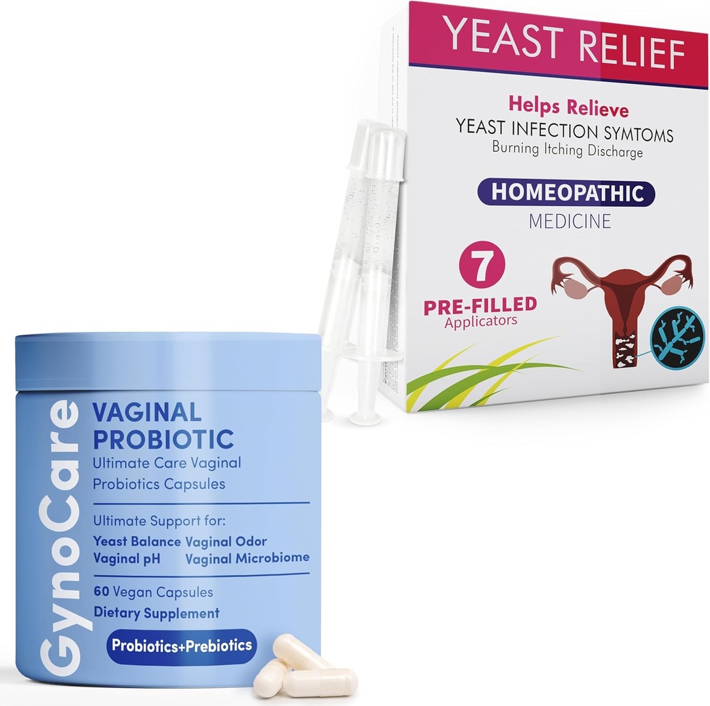 Agrupo completo de salud femenina: cápsulas probióticas vaginales + aplicadores prefijados antifúngicos – doble soporte para equilibrio de pH, control de olores y alivio de la infección por levadura