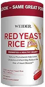 Rice de levadura roja con fitosterols 1200 mg por 2 Tabletas - 240 Tabletas