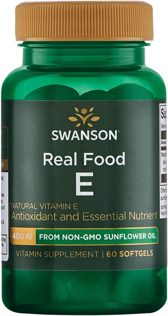 Swanson NAT E-400 Comida Real 400IU(268MG) 60S