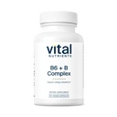 Nutrientes Vitales Vitamina B6 + Complejo B Vida Metilada Vegan Vitaminas B para Energía, Metabolismo, Salud del Corazón* TENIDO Vitamina B6 de alta potencia para el malestar menstrual * TEN Gluten, Lácteos, Soy Gratis TENIDO 60 cápsulas