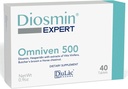 Dulàc - Omniven 500-40 Tablas Diosmin, Extracto de Castaña de Caballo, Carnicería, Hesperidin. Suplemento dietético, hecho en Italia