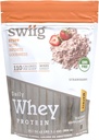 swiig Premium Daily Whey Protein Matrix Strawberry 2.2 lb – 20g Protein Gluten-Free Non-GMO No Fillers Sin sabores artificiales mejorados con Aminoácidos para la recuperación del músculo Toda la Fórmula Natural