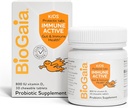 BioGaia Immune Active Kids | Probiotic + Vitamin D | for Digestive & Immune Health | Ages 3+ | Allergen, Dairy, Soy & Gluten Free | Trusted by Pediatricians | 30 Day Supply | Orange Flavored Chewable