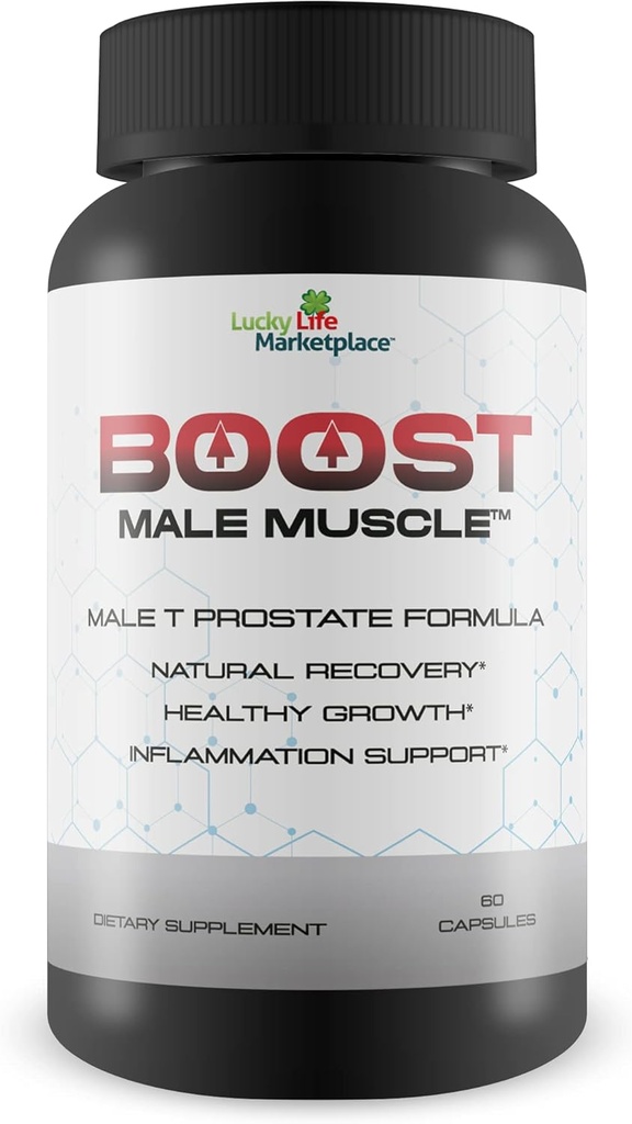 Boost Hombre - Maximum Strength Prostate Support for Men - Promote Full Bladder Emptying Day & Night - Support Mejorado Flujo de Sangre con Té Verde - Suplemento de Salud de los Hombres - Apoyo orina