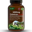 Bovine Colostrum Capsules 1000mg Cápsulas con Suplemento Lactoferrin, Bovine Colostrum apoya el sistema inmunológico, Gut Health &amp; Respiratory System - 60 Bovine Colostrum Capsules por Aamatec Life