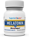 Melatonina de origen superior 5 mg - Suplemento de apoyo al sueño saludable para adultos - Melatonina Fórmula con ayudas de manzanilla Relajación " sueño reparador - 60 tabletas sublinguales de disolución
