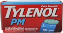 TYLENOL PM Extra Strength Doin Reliever/Nighttime Sleep Aid Caplets 100 ea