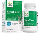 Terry Naturalmente SinuCare - 320 mg Eucalyptus & Myrtle Oil Complex, 30 Softgels - Sinus, Lung &amp; Bronchial Support Supplement, Non-Drowsy - Non-GMO, Gluten-Free - 15 Servings