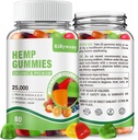 RiRywony Hemp Gummies 1 Pack - Extra Strength Natural Hemp Oil Fruity Edibles Vegan Gummy - Organic High Potency Supplement for Non-GMO Low Sugar - 80 Count
