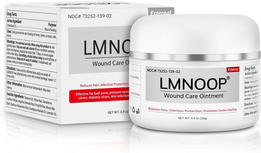 Cama Crema de Sore, Intento de Bedsore Orgánico, Tratamiento de Sores de Cama, Curación de Heridas Rápidas &amp; Protección de Infecciones 24 h Infectos Intérpretes de Cuidado de Heridos para CamaSores, Soras de Presión, LMNOOP de Diabético &amp; Venoso