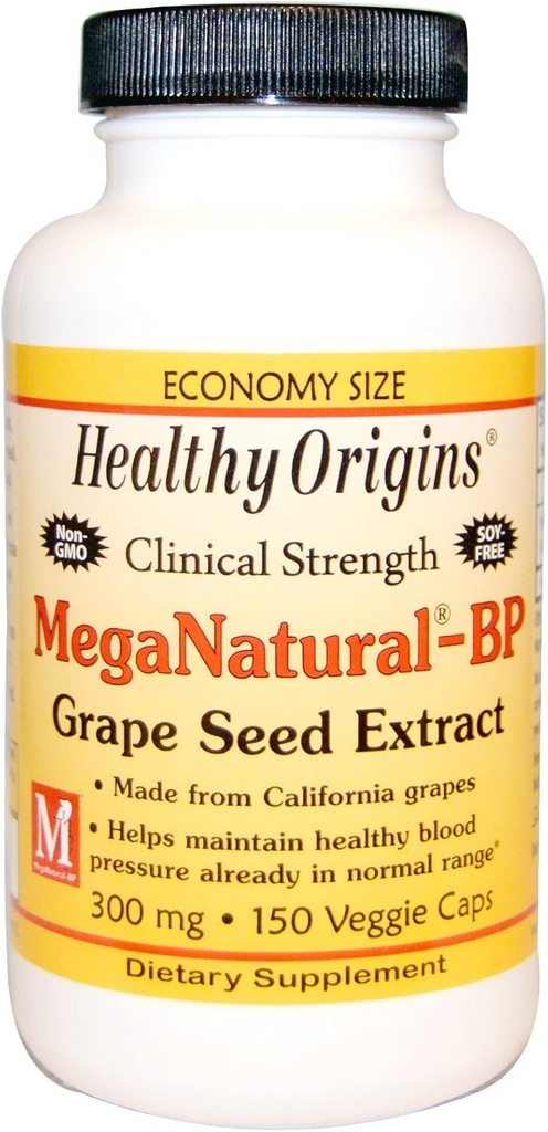 Orígenes saludables Mega Natural-BP Grape Seed Extracto - 300 mg - 150 cápsulas