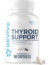 Revive MD Thyroid Support Supplement for Men & Women - Comprehensive Blend of Nutritents Supports Healthy Thyroid Function with Essential Vitamin, Minerals & Herbs (90 Capsules, 30 Servings)