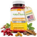 Kaibro Nutra Berberine Supplement 1000mg, Berberine HCL for Immune System, Glucose Support, Circulatory " Gastrointestinal Health, Vegan " Gluten-Free, 120 Capsules