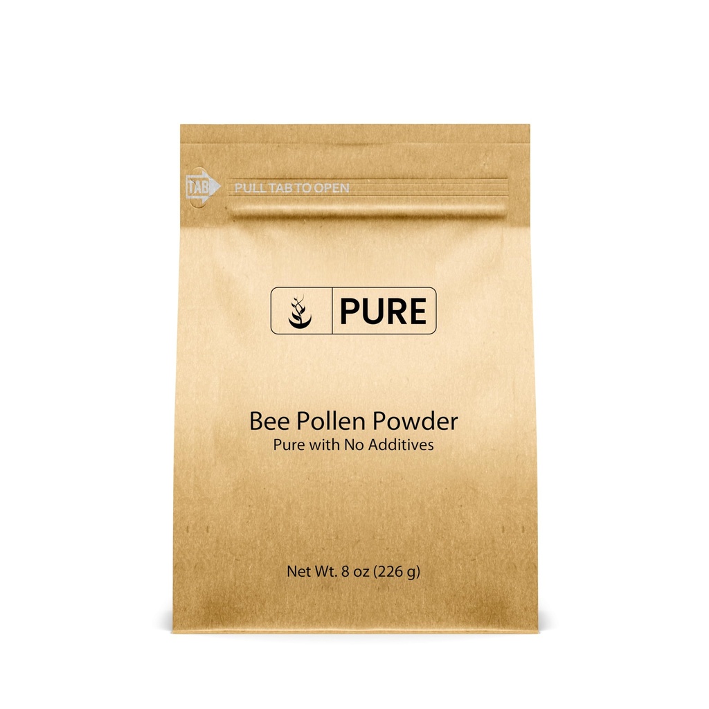 PURE ORIGINAL INGREDIENTS Bee Pollen, 8 oz, Sin rellenos, Suplemento no diluido