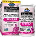 30 Capsules Una vez que el diario Dr. Formulado Probióticos para Mujeres 50 Billones CFU 16 Estrechos Probióticos con Prebióticos Orgánicos para Salud Digestiva, Vaginal &amp; Inmune, Dairy Free. 1 Pack