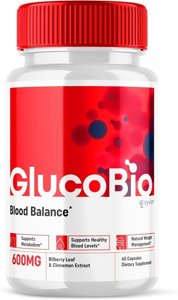 GlucoBio Health and Wellness Support Capsules Gluco Bio Pills, Gluco Bio Natural Vitamina Global Health and Wellness Formula Glycogen Support Supplement, BioGluco Multivitamin Capsules (60 Capsules)