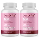MEJORVITE DIM (Diindolylmetano) 400 mg con Bioperina (240 cápsulas vegetarianas) (120 x 2) - Sin esteroides - No gelatina - Vegan - No GMO - Gluten Gratis