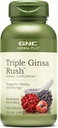 GNC Herbal Plus Triple Ginsa Rush, apoya la vitalidad y la energía, 100 cápsulas