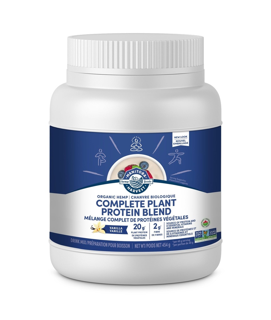 Manitoba Hemp de cosechadora Sí Vainilla Protein Polvo, 454 GR